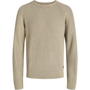 Jack & Jones - Jjpannel Knit Crew Neck - Trui - Crockery