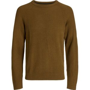 JACK & JONES Jjpannel Knit Crew Neck Aw25, Monks Robe, M