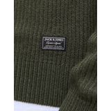Jack & Jones - Jjpannel Knit Crew Neck - Trui - Groen - Mannen