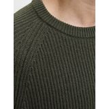 Jack & Jones - Jjpannel Knit Crew Neck - Trui - Groen - Mannen