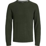 Jack & Jones - Jjpannel Knit Crew Neck - Trui - Groen - Mannen