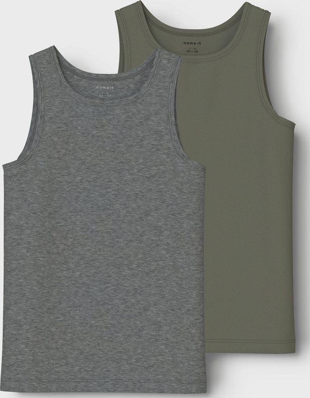 NAME IT - NKMTANK TOP 2P NOOS - Jongens - Onderhemden - Jersey