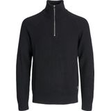 Jack & Jones - Jjpannel Knit Half Zip - Trui - Zwart