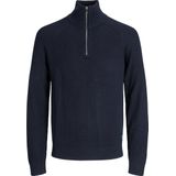 Jack & Jones - Jjpannel Knit Half Zip - Trui - Sky Captain - Mannen