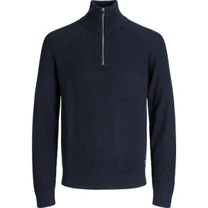 Jack & Jones - Jjpannel Knit Half Zip - Trui - Sky Captain - Mannen