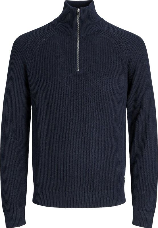 Jack & Jones - Jjpannel Knit Half Zip - Trui - Sky Captain - Mannen