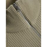 Jack & Jones - Jjpannel Knit Half Zip - Gebreide Trui - Crockery
