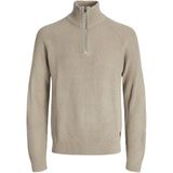 Jack & Jones - Jjpannel Knit Half Zip - Gebreide Trui - Crockery