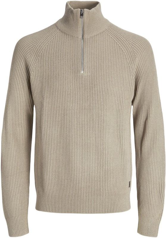 Jack & Jones - Jjpannel Knit Half Zip - Gebreide Trui - Crockery