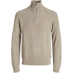 Jack & Jones - Jjpannel Knit Half Zip - Gebreide Trui - Crockery