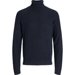 Jack & Jones - JJPANNEL KNIT ROLL NECK - Coltrui - Sky captain - Lange Mouwen - Relaxed Fit
