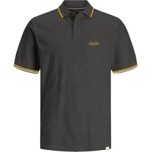 Dark Grey Melange - Poloshirt - Knoopsluiting - Regular Fit - 50% Katoen