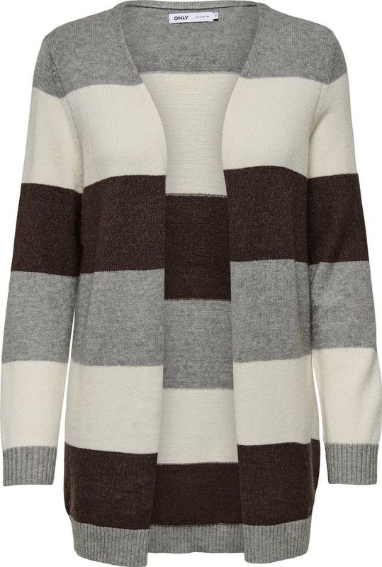 Only - ONLLESLY - Cardigan - Medium Grey Melange - Lange Mouwen