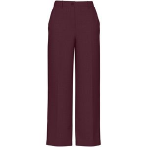 PIECES - PCKamil - Broek - Kersrood - Wide Leg - High Waist