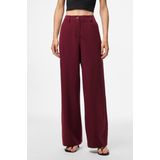 Pieces - Pckamil Hw Wide Pant Noos - Broek - Tawny Port - Dames