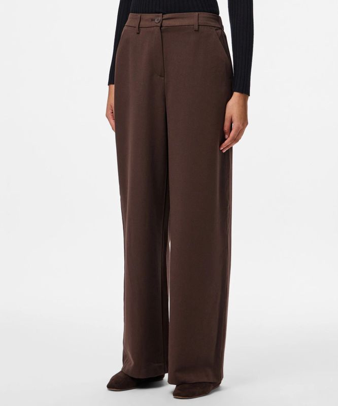 PIECES - Pantalon Kamil - Bruin