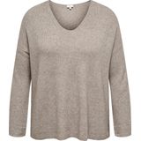 Caribi - Gebreide Pullover - V-Hals - Lange Mouwen - Regular Fit