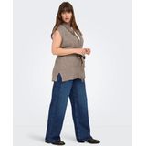 ONLY CARMAKOMA - CARKATIA SL RIB WRAP VEST - Dames - Gebreide Truien