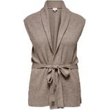 ONLY CARMAKOMA - CARKATIA SL RIB WRAP VEST - Dames - Gebreide Truien