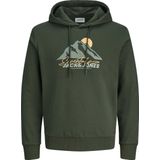 Jack & Jones - Hoodie - Groen - Katoen