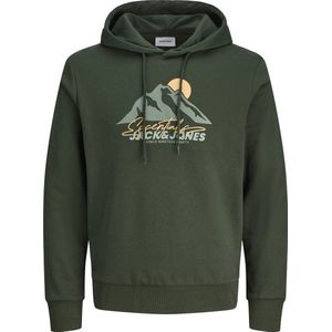 Jack & Jones - Hoodie - Groen - Katoen