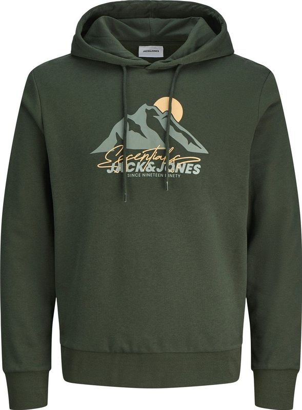 Jack & Jones - Hoodie - Groen - Katoen