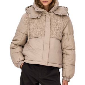 Only - ONLAGNES 15357839 - Puffer Jas - Silver Mink - Korte Lengte
