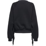 Only - Onljett O-neck Emb. Box Swt - Zwart - Dames Trui