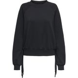 Only - Onljett O-neck Emb. Box Swt - Zwart - Dames Trui