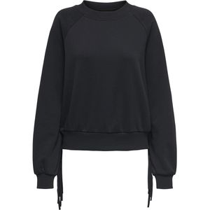 Only - Onljett O-neck Emb. Box Swt - Zwart - Dames Trui