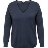 Carmargareta - Gebreide Pullover - V-Hals - Lange Mouwen - Regular Fit