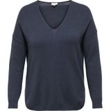 Carmargareta - Gebreide Pullover - V-Hals - Lange Mouwen - Regular Fit
