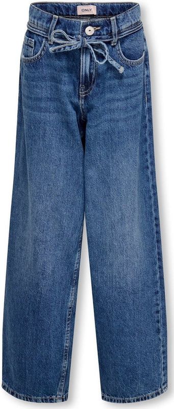 KIDS ONLY - Straight Fit Jeans - Mid Wash - Super-High Waist - Denim