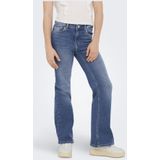 Flared Fit Jeans - Blauw - Katoen