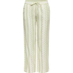 JDY - JDYTHEIS - Casual Broek - Wit - Wijde Pijpen Fit