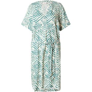 Tuniekjurk - Gedrapeerd - Viscose - All-over Patroon - Knielengte