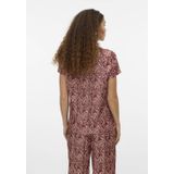 VERO MODA - Vmvina Top - Antraciet - Korte Mouwen - Regular Fit