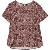 VERO MODA - Vmvina Top - Antraciet - Korte Mouwen - Regular Fit