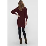 Only - ONLKATIA - Gebreide Jurk - Cabernet - Lange Mouwen - Hoge Hals