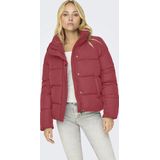 Only - Onlnewcool Puffer Jacket - Damesjas - Karanda Red - Gewatteerd - Regular Fit