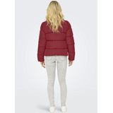 Only - Onlnewcool Puffer Jacket - Damesjas - Karanda Red - Gewatteerd - Regular Fit