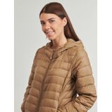 Only - Onltahia Lw Quilted Hood Jkt - Gewatteerde Jas - Cocoa Crème - Dames