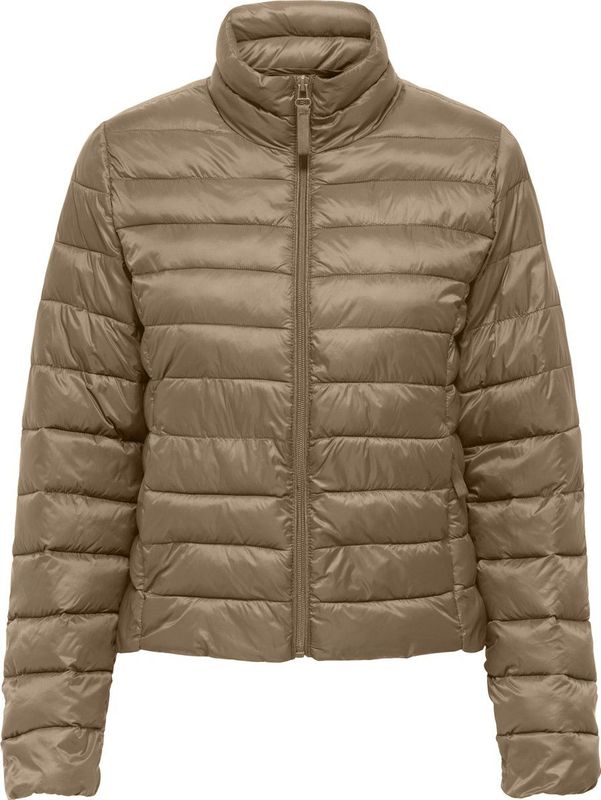 Only - Onltahia Lw Quilted Jacket - Damesjas - Cocoa Creme - Gewatteerd