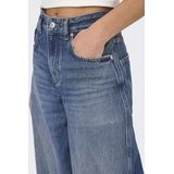 ONLY Dames Dames Losse Gesneden Hoge Taille Fit Jeans Onltaylor Hw Barrel Db DNM Tai466 Noos, donkerblauw (dark blue denim), S / 34L