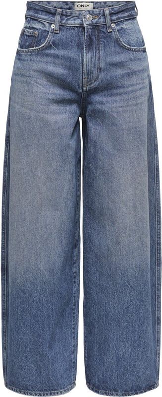 ONLY Dames Dames Losse Gesneden Hoge Taille Fit Jeans Onltaylor Hw Barrel Db DNM Tai466 Noos, donkerblauw (dark blue denim), S / 34L