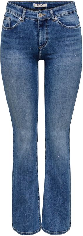 ONLY - ONLBLUSH MW FLA RHINESTON DNM TAI885NOOS - Flared Fit Jeans - Meisjes