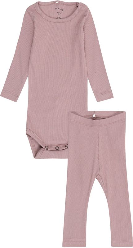 Name It - NBNKAB LS BODY LEGGING SET NOOS - Deauville Mauve - Set - 2-delig