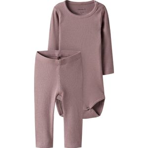 Name It - NBNKAB LS BODY LEGGING SET NOOS - Deauville Mauve - Set - 2-delig
