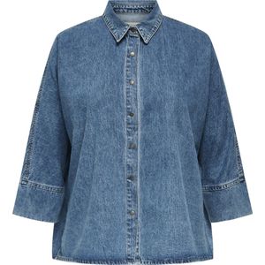 KACoen - Denim Overhemd - Blauw - Knoopsluiting - Oversized Fit