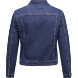 Denim Jas - Blauw - Lange Mouwen - Knoopsluiting - Borstzakken